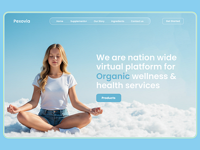 Organic Wellness & Supplements Website UI – Modern Clean Design branding cleanui design ecommerce website figma figmadesign health services ui illustration minimaldesign modern dashboard product page ui saas platform design supplement store design ui uidesign ux design uxdesign
