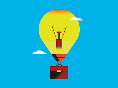 Rethink your work - ILSOLE24ORE adobe illustrator balloon best briefcase chiara morra conceptual design draft dribbble flat idea il sole 24 ore illustration illustrator light magazine minimal shot vector
