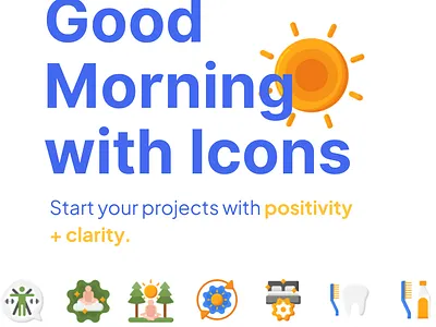 Day Break Icon Set branding design graphic design icons illustration ui ux vector