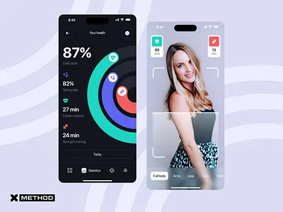 Healthcare Mobile App app dashboard design figma fitness gym healthcare medical mobile app scan statistics ui ux