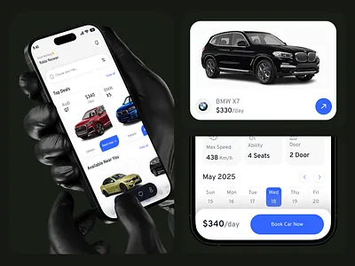 Car Rental Mobile App UI/UX β Easy Rentals, Endless Journeys. appdesign bookingapp carapp carrentalapp cleanui designsystem digitaldesign dribbbledesign e car rental app interactiondesign mobileappdesign mobileui online car rent app online car rental app productdesign travelapp uiinspiration uiux uxdesign