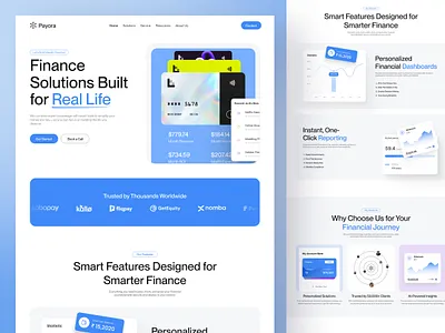 SaaS Finance Management Platform – Smart FinTech Website UI accounting dashboard ai powered finance business finance website digital wallet finance saas finance saas landing page financial dashboard fintech website design investment platform jabel landing design landing page modern financial saas money management money management website responsive fintech saas wealth management platform website design