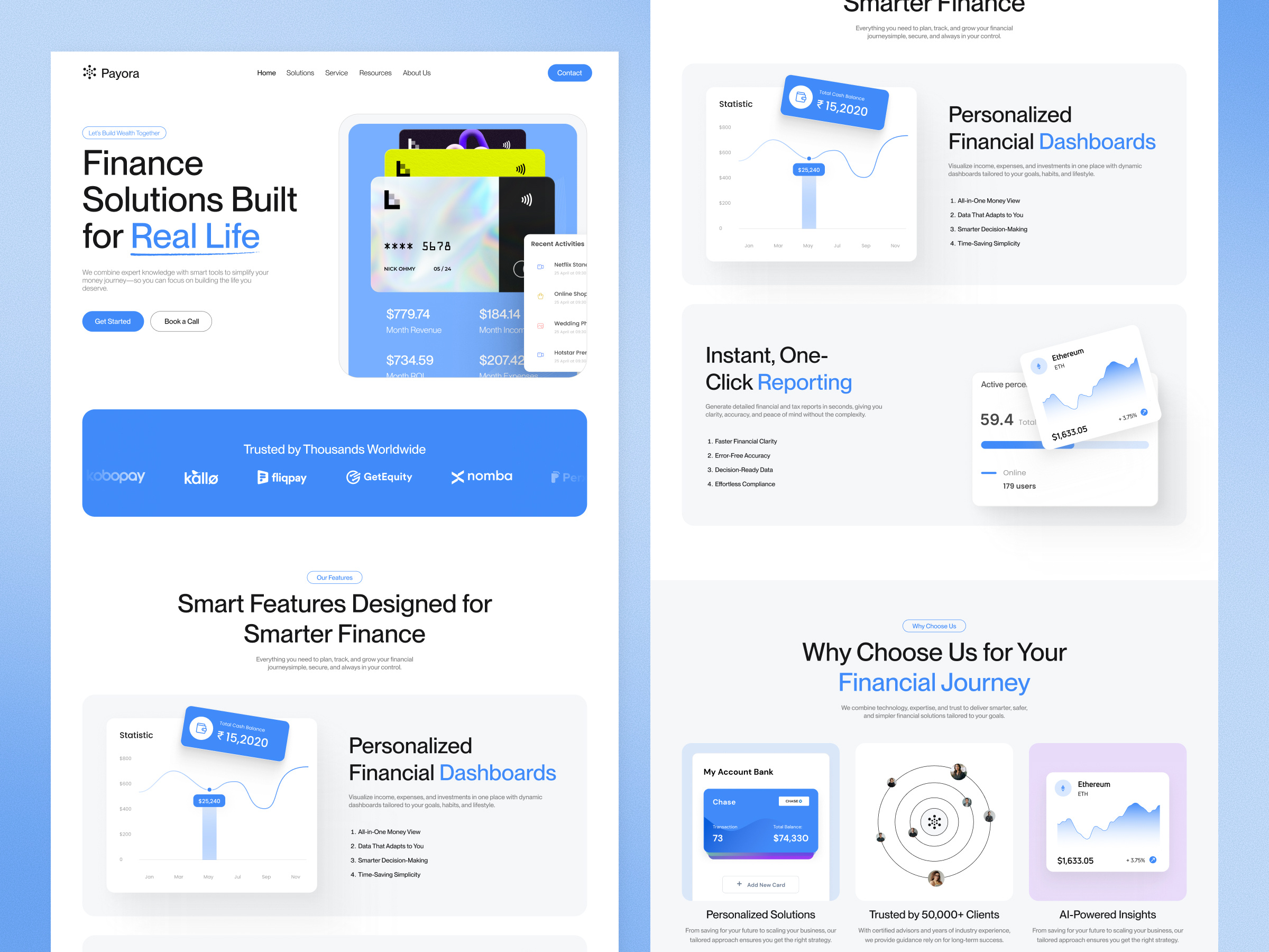 Example of Saa S Website UI/UX Design