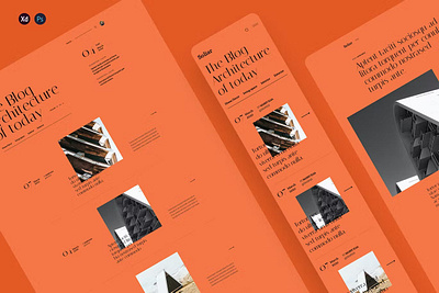 Soliar - Architecture Blog & News Template android app app design dribbble illustration ios landing landing page landing pages page pages popular screen screens template ui ux web web header website