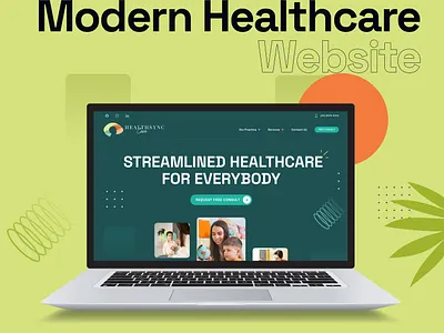 Healthsync Care Website Redesign Modern UX/UI in Figma accessibledesign designfortrust figmadesign healthcaredesign modernwebdesign responsiveweb uidesign uxcasestudy uxui webredesign