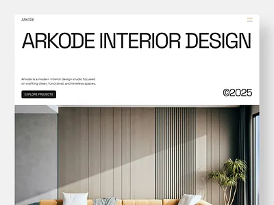 Interior Design Landing Page Website agency agency landing page architecture clean design home interior interior architecture interior design interior design landing page interior design website landing page minimalist modern professional project ui design ux design web design website