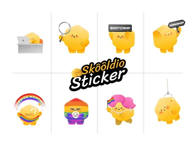 Skooldio Sticker IG animation gif motion graphics skooldio skooldy sticker
