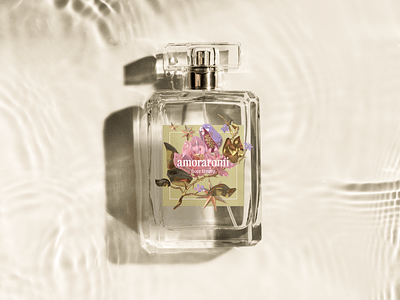 Perfume Bottle Label Design 3d 3d illustration bottle brand identity branding business design design studio digital art digital illustration flower graphic design illustration illustrator marketing packaging design perfume perfume bottle perfume label perfumery