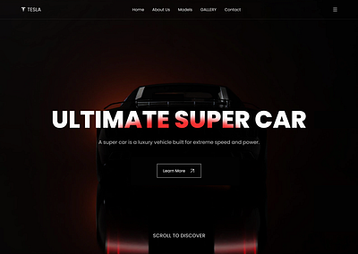 Car Landing Page UI auction bid bidding car hyper car landing page sport car super car ui uiux uiux design uiuxdesign web web design website