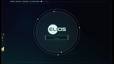 Login & dashboard UI – Sci-fi OS design animation ui