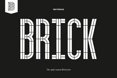 Brick Typeface brick font fonts stencil stenciled typeface