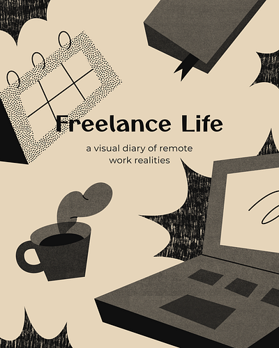 Freelance Life - Illustration Series 2dillustration adobe illustrator branding challenge character design editorial education flat illustration illustrator procreate product vector website