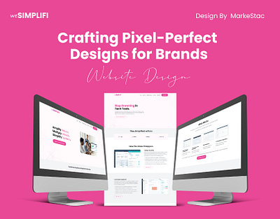 weSimplifi Website Template Design branding graphic design homepagedesign template mockup ui ui design uiux design webdesign website template design website template mockup websitedesign