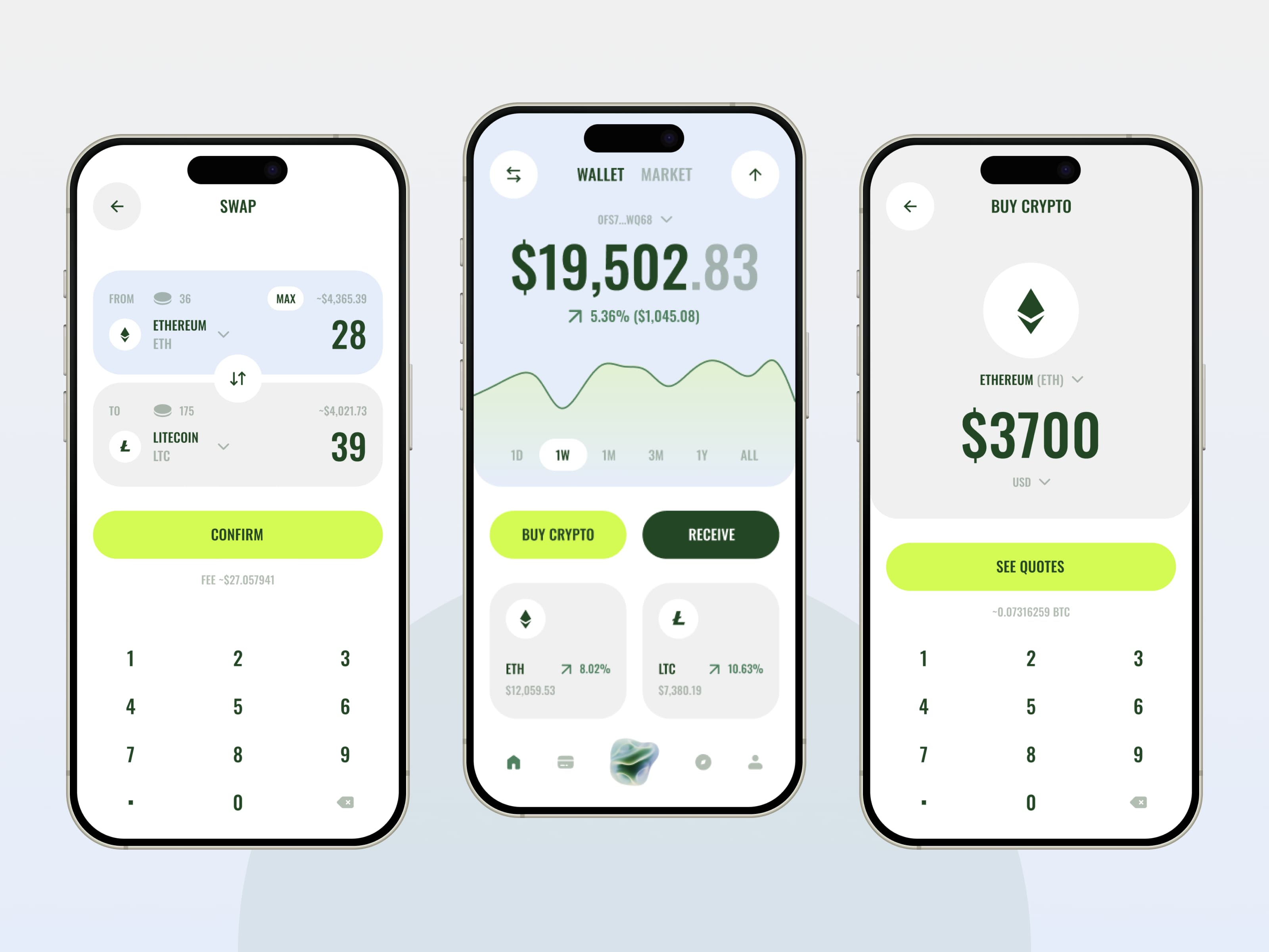 Vexa Crypto AI Wallet android blockchain crypto wallet dapp dashboard decentralizedapps defi design system fintech ios mobile app product design saas security startup token swapm ui ux web design web3