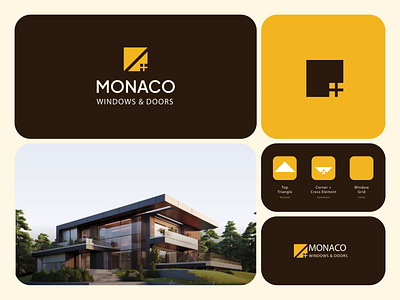 Monaco Windows & Doors — Geometric Clarity animatedlogo animation brandexploration brandidentity branding cleanidentity designstudio dribbble identitydesign logo logodesign logoexploration logoinspiration minimaldesign motion graphics motiondesign ui visualidentity
