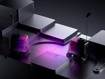 SurrealDB Illustrations 3d branding cgi cinema4d design graphic design icon illustration rendering ui