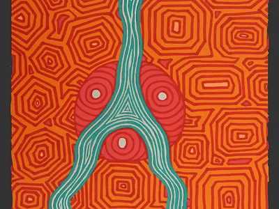 Aboriginal Poster art design exhibition illustration nature