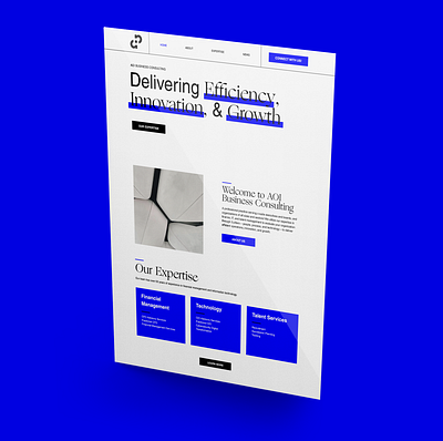 AOI Business Consulting brand identity branding design graphic design web design web development website design website development