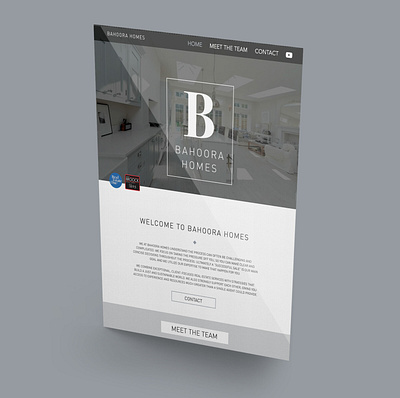 Bahoora Homes brand identity branding design graphic design web design web development website design website development