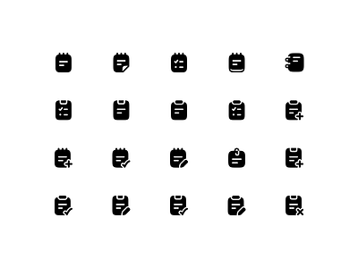 Notes & Tasks Icons — Solid Style note 01 note add note done note edit notes tasks icons solid icons sticky note 01 task 02 task add 01 task add 02 task daily 01 task daily 02 task done 01 task edit 01 task edit 02