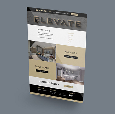 Elevate Luxury Living design web design web development website design