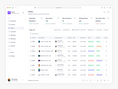 💜 Orders Page – Seller Panel SaaS branding dashboard design logo marketplace saas seller panel typography ui ux