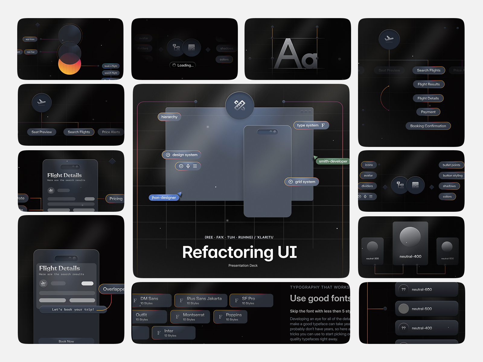 Presentation Deck - Refactoring UI Book.pdf bento grid branding cover design graphic design illustration illustrations logo minimal motion graphics presentation typography ui ui book ui design vector