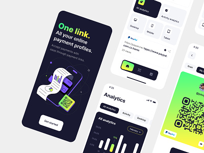One link payment android android app app app design application design apps best mobile app best mobile application design illustration process ios ios app top mobile app ui user experience ux