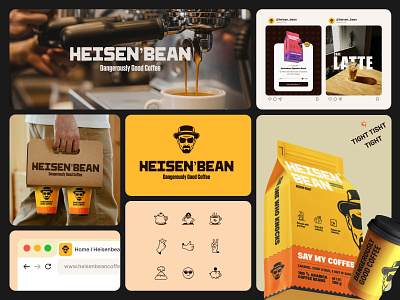 Heisenbean Branding | Product packaging Design brand identity brand packaging brand strategy coffee branding coffee label design coffee packaging coffee packaging design creative packaging food beverage branding graphic design logo design minimal packaging packaging concept packaging mockup premium packaging product packaging design sustainable packaging typography design visual identity
