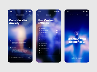 AI Meets Journaling – Oryl App ai app app app design app ui app ux design journaling minimal orix oryl product design sajon ui ux