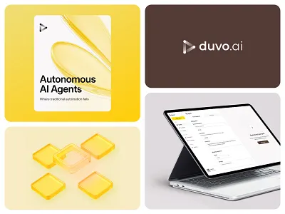 Duvo Branding ai app branding clean productdesign saas ui ux website