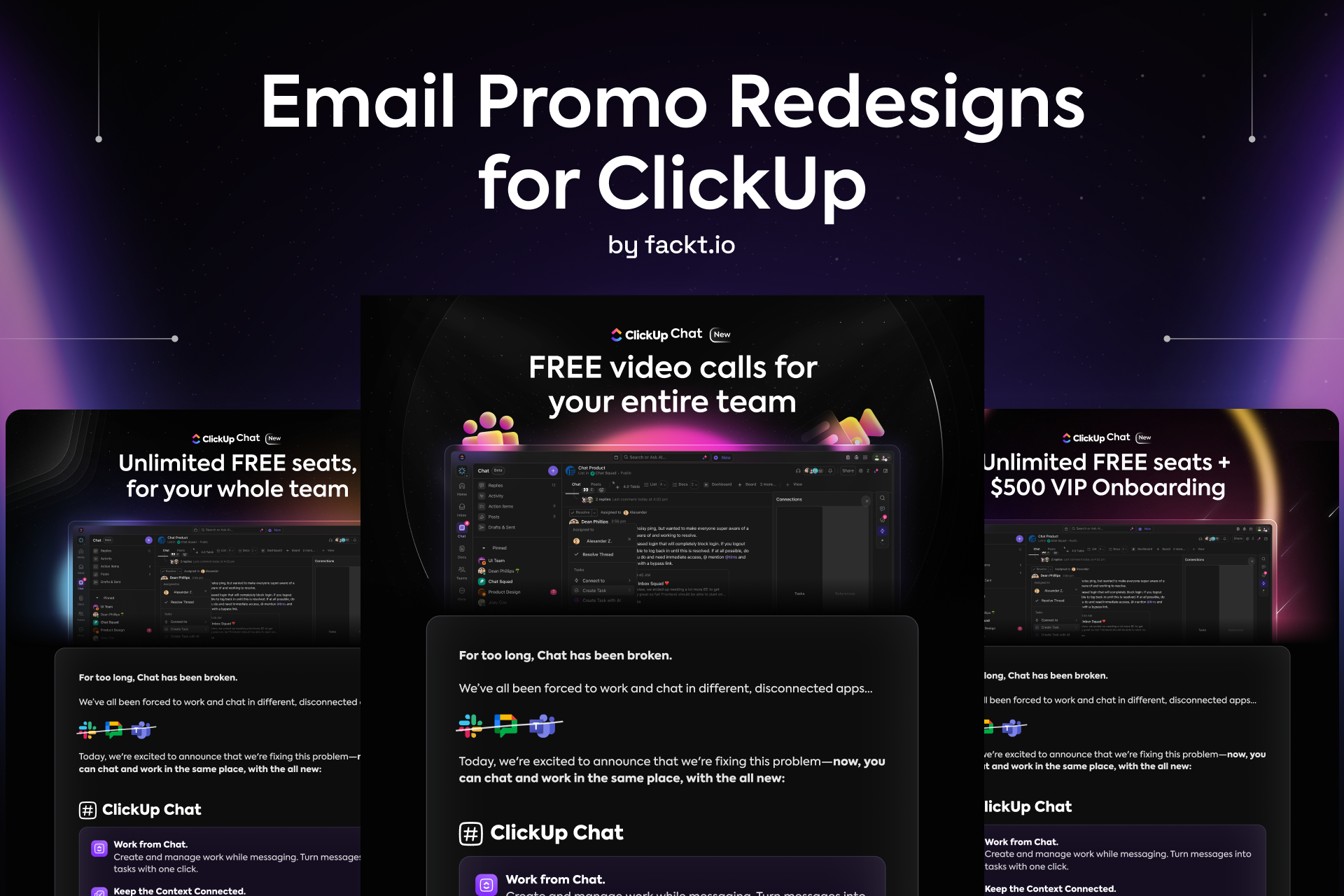 ClickUp - UI/UX Design (2D Video Showcase) motion graphics product design ui uiux