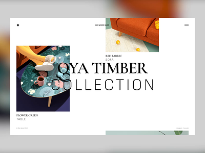 Oya Timber Collection Page after effects animation branding collection design design on demand e commerce figma furniture prototype scroll shop shopify shopping store ui unlimited ux web web design