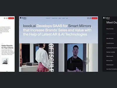 From Futuristic Vision to Website 🪞👯‍♀️ 3d animation bachoodesign branding clean design interface ui website