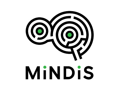 Mindis brain brain teaser cerebral complexity french it logo maze mental mind puzzle