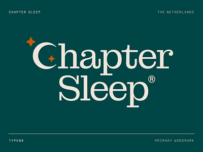 Chapter Sleep Logo brand branding dream green health logo moon pill sleep sleeping star supplement typography wordmark