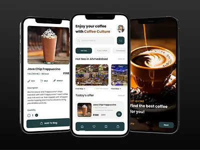 Coffee Shop App figma ui uidesign uiux uiuxdesign ux uxdesign