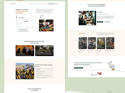 Galley + CAL FIRE: Fueling Mission Readiness designinspiration figma illustration publicservicedesign squarespace squarespace site ui ux