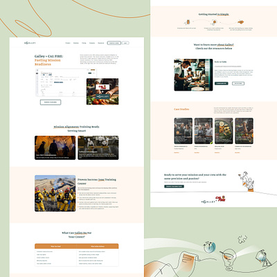 Galley + CAL FIRE: Fueling Mission Readiness designinspiration figma illustration publicservicedesign squarespace squarespace site ui ux