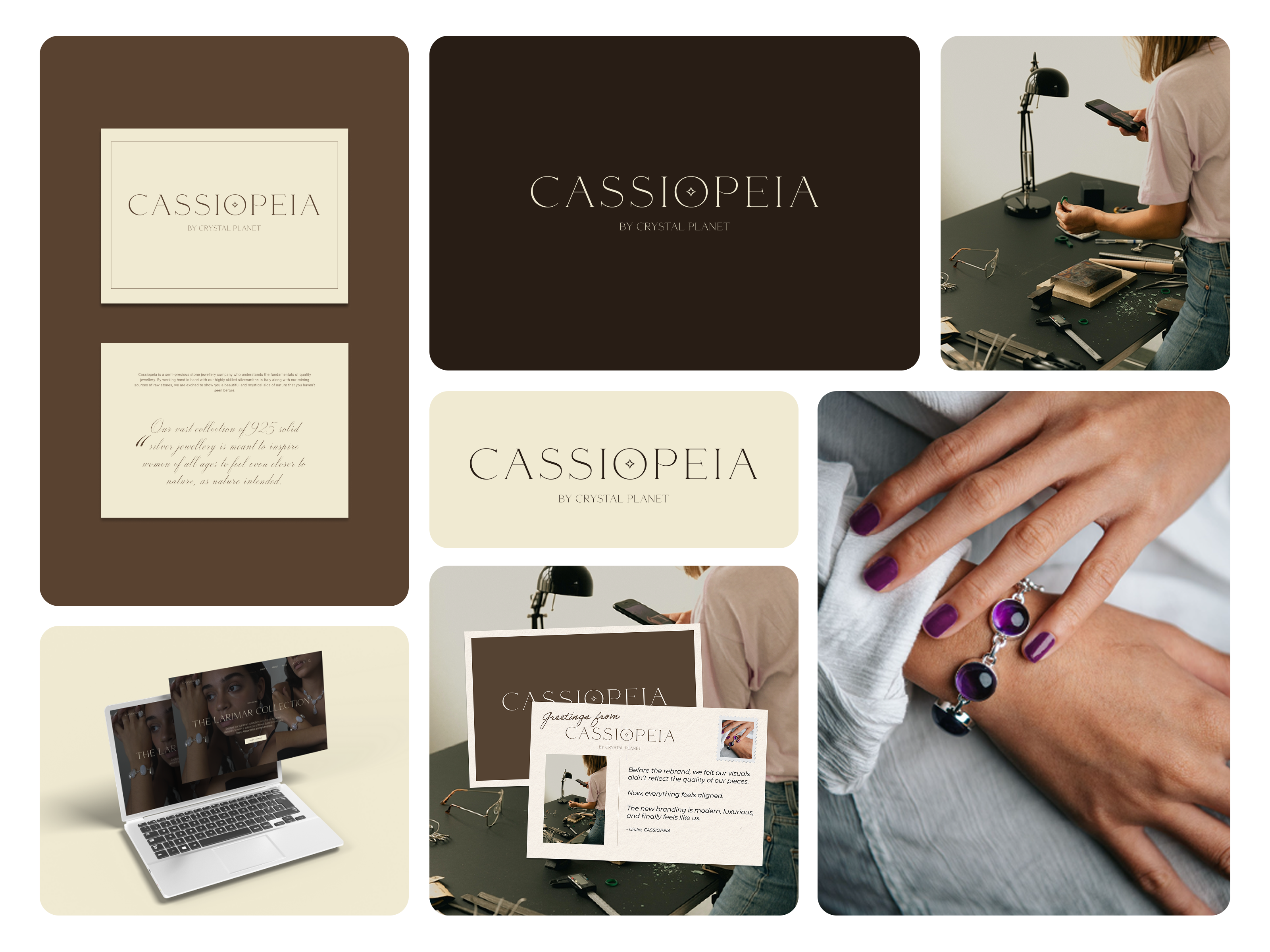 CASSIOPEIA brand design brand identity branding logo web design