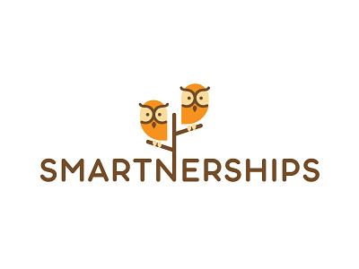 Smartnerships: The Owls bird intelligent logo owl partnerships smart smartnership tree wise