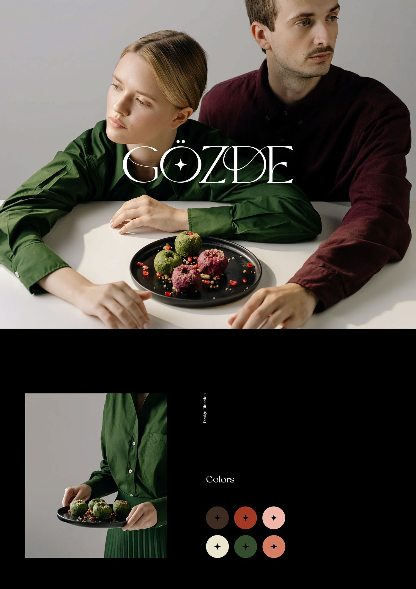 GÖZDE brand design brand identity branding cafe dessert food logo packaging restaurant sweet