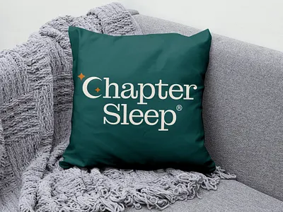 Chapter Sleep Promo branding capsule food health logo material moon pillow promo promotional sleep sleeping stars supplement swag wordmark