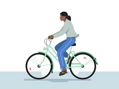 🚲 bike design digital illustration girl graphic design illustration illustrator product illustration visual design