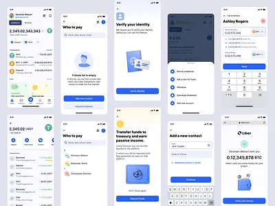 Mobile Fintech App for Money Transfers android app design branding cjm crypto friendly design system finance app fintech ios kyc mobile app onboarding payments product design ui user experience user flow ux visual identity