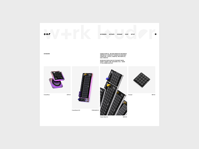Work Louder website concept brand keyboard layout ui