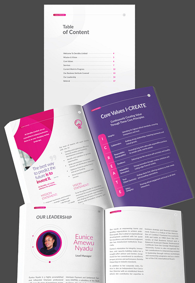 Business Profile branding design graphic design typography