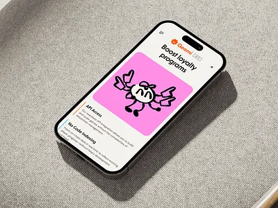 Geomi Mobile crypto mascot mobile ui web3 website