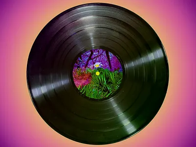 Lo-Fi Land 4 - Animation 3d album album art animated animation branding design gif gif design graphic design illustration motion design motion graphics music photoshop pink purple record vector