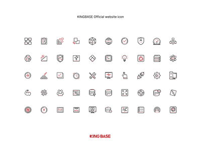 KINGBASE Official website icon graphic design ui